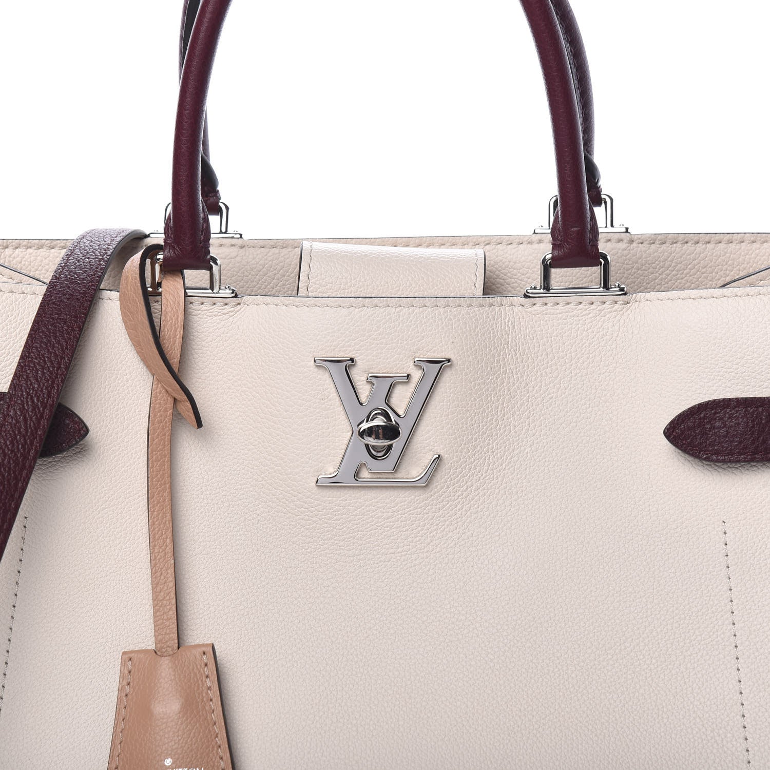Louis Vuitton Calfskin Lockme Day Rose Silk Quartz Calla 6 of 14