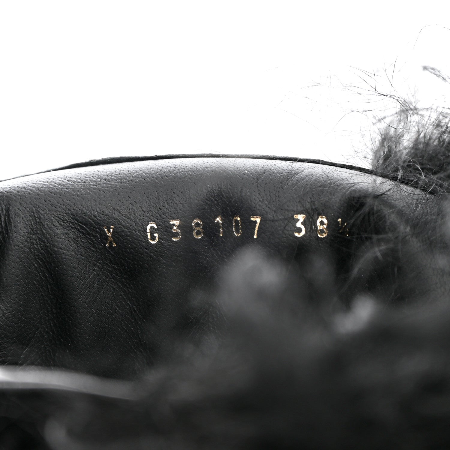 Chanel Shearling Sheepskin High Boots 38.5 Black 6 of 13