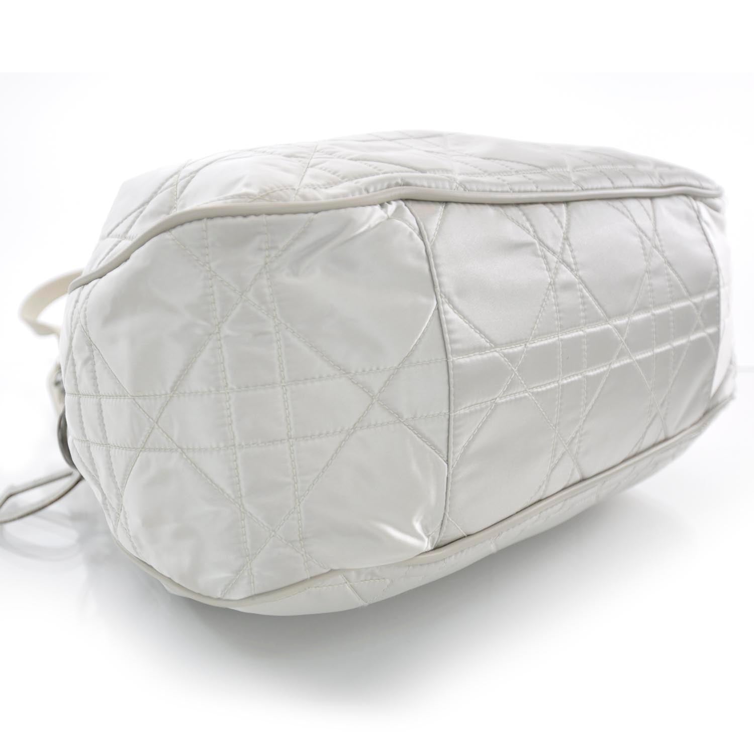 Christian Dior Nylon Cannage Drawstring Bag 4 of 8