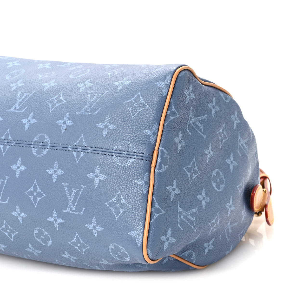 Louis Vuitton Calfskin Monogram Speedy P9 Bandouliere 30 Silk Blue 13 of 14