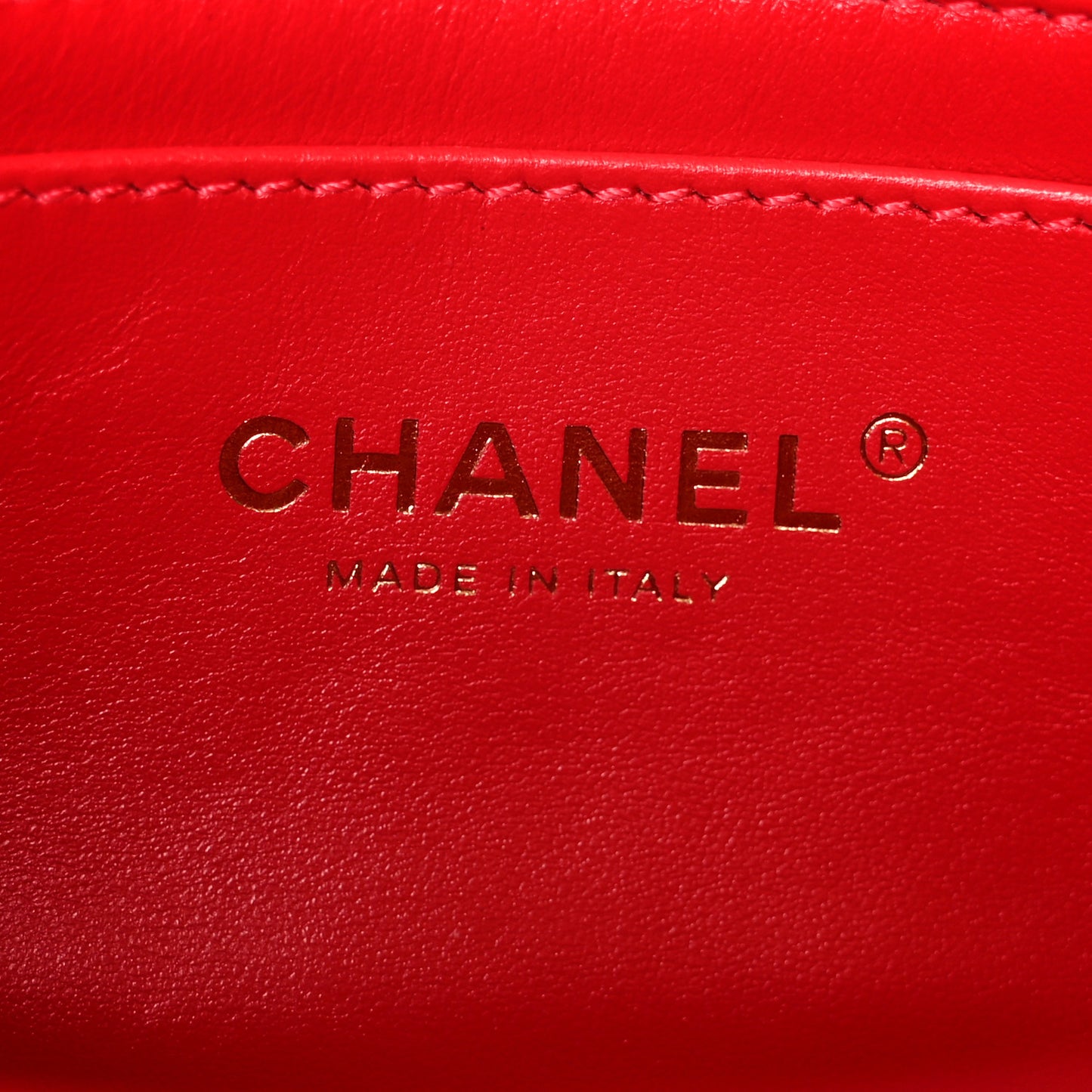 Lambskin Quilted Small Flap Red