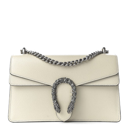Gucci Textured Calfskin Crystal Small Dionysus Shoulder Bag Mystic White 1 of 10