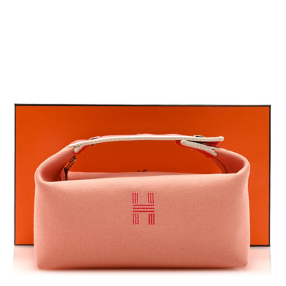 Hermes Canvas Small Bride-A-Brac Pouch Goyave 7 of 7