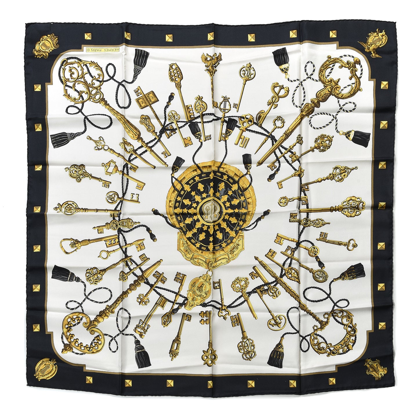 Silk Keys Les Cles Scarf 90