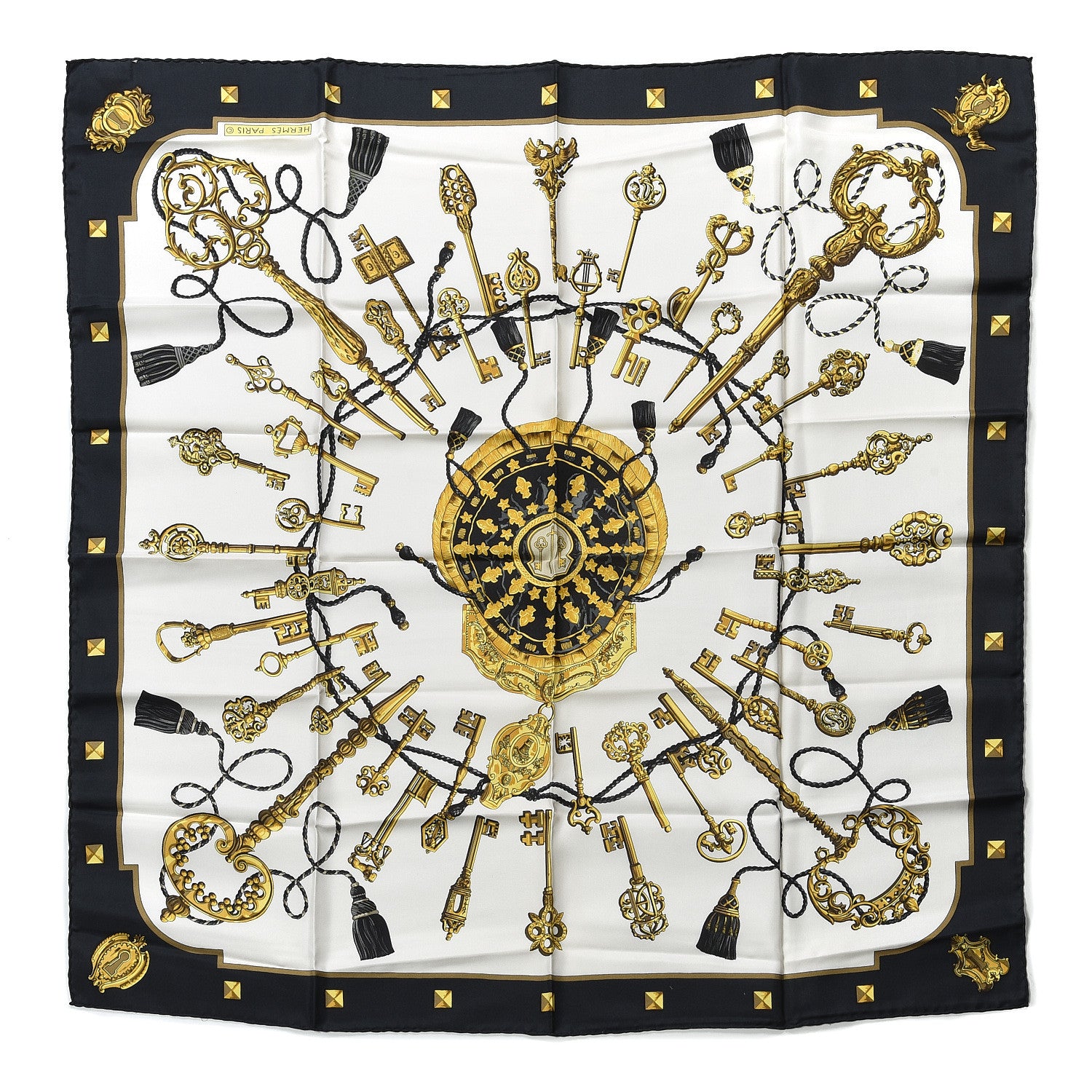 Hermes Silk Keys Les Cles Scarf 90 1 of 4