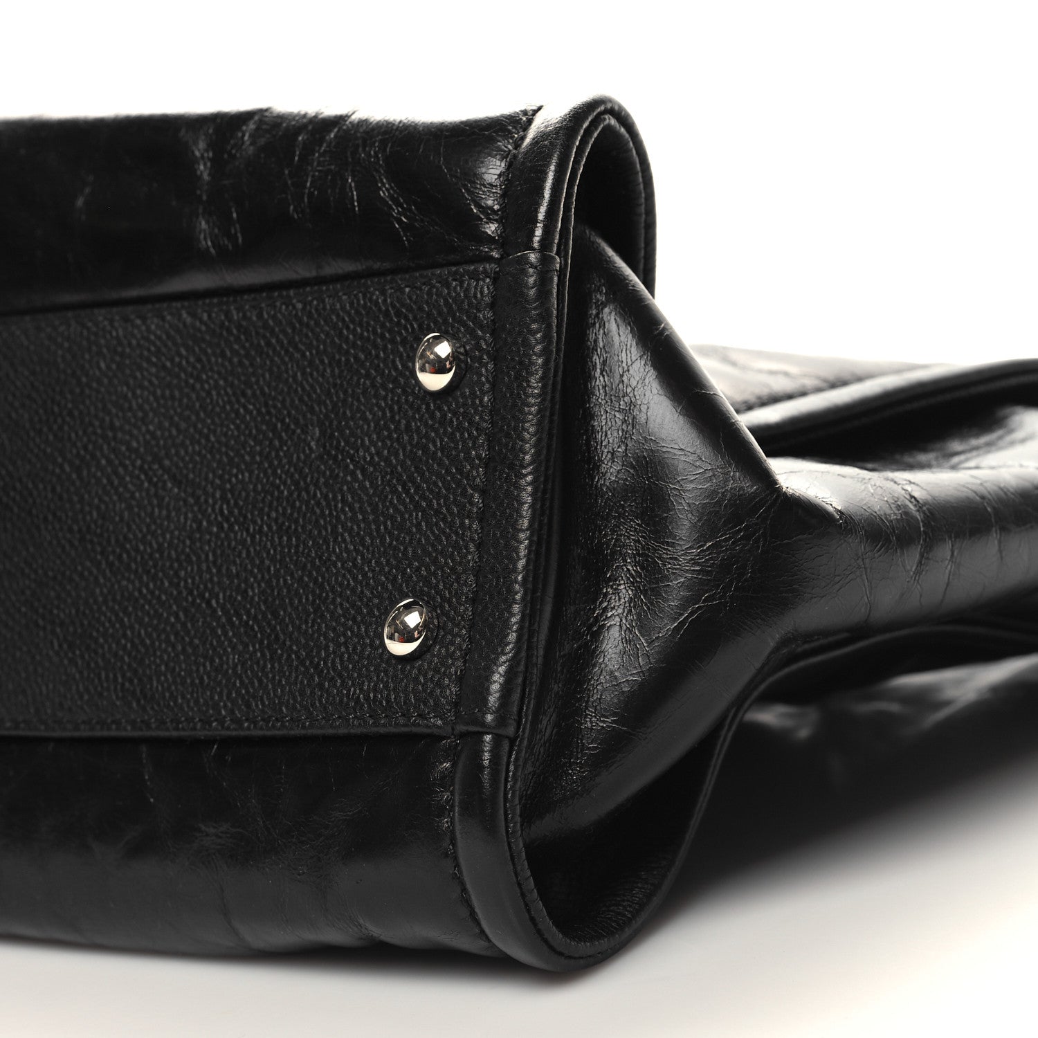 Chanel Glazed Calfskin Small Deauville Tote Black 10 of 10