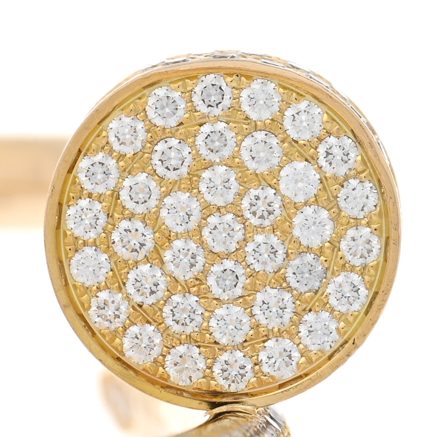 Cartier 18K Yellow Gold Diamond Juste Un Clou Paved Bracelet 16 4 of 5