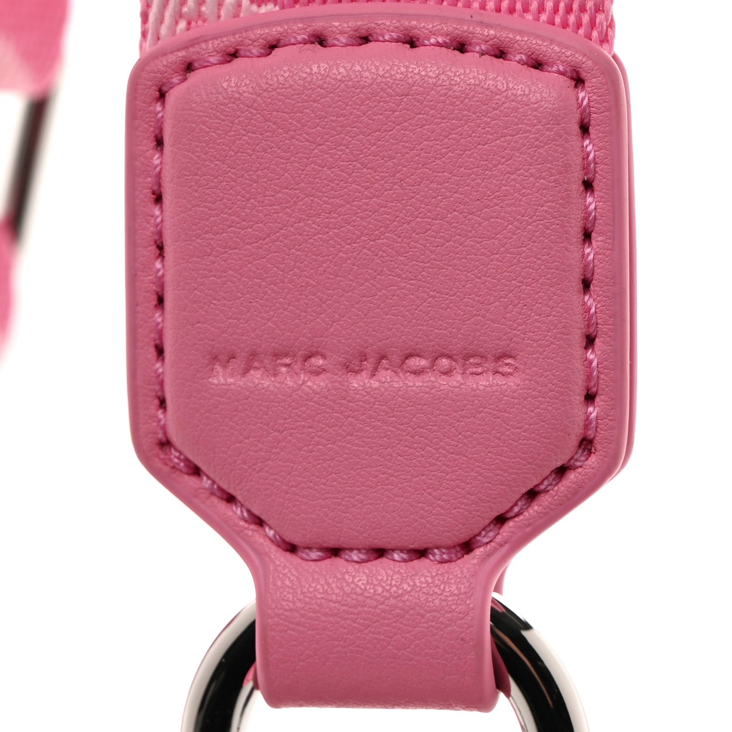 Marc Jacobs Cotton The Outline Logo Webbing Strap Petal Pink 3 of 5