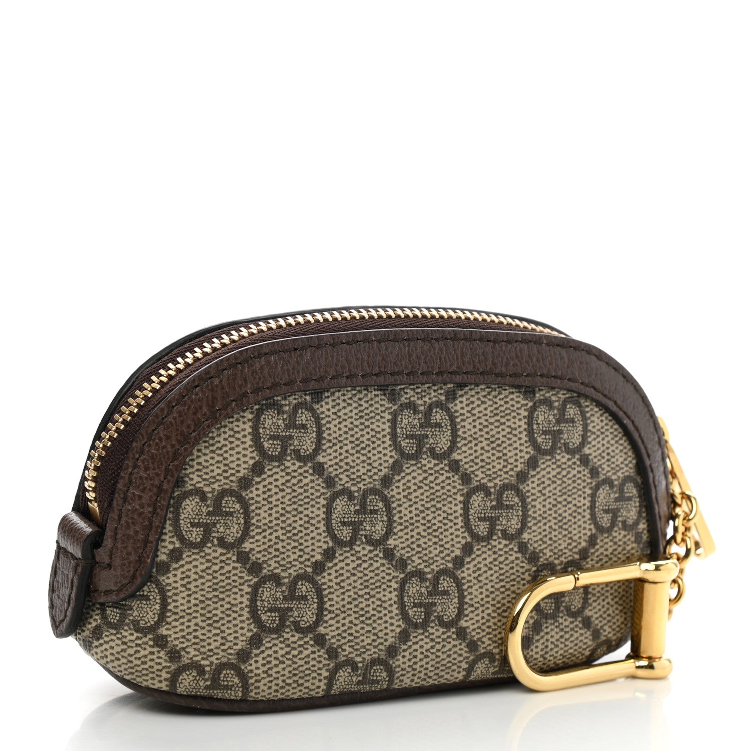 Gucci GG Supreme Monogram Web Ophidia Dome Key Pouch Beige New Acero 3 of 7