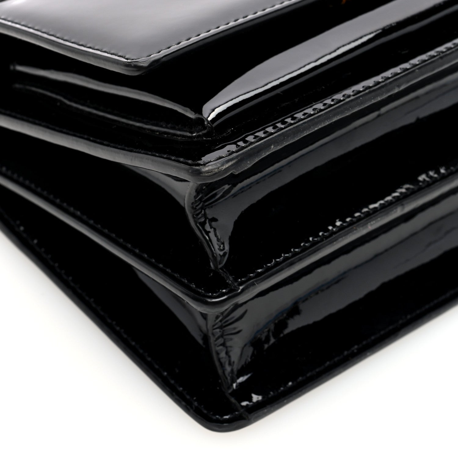 Saint Laurent Patent Small Monogram Sunset Black 9 of 10