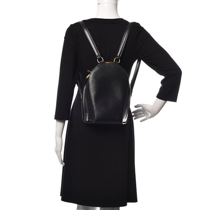Louis Vuitton Epi Mabillon Backpack Black 2 of 12