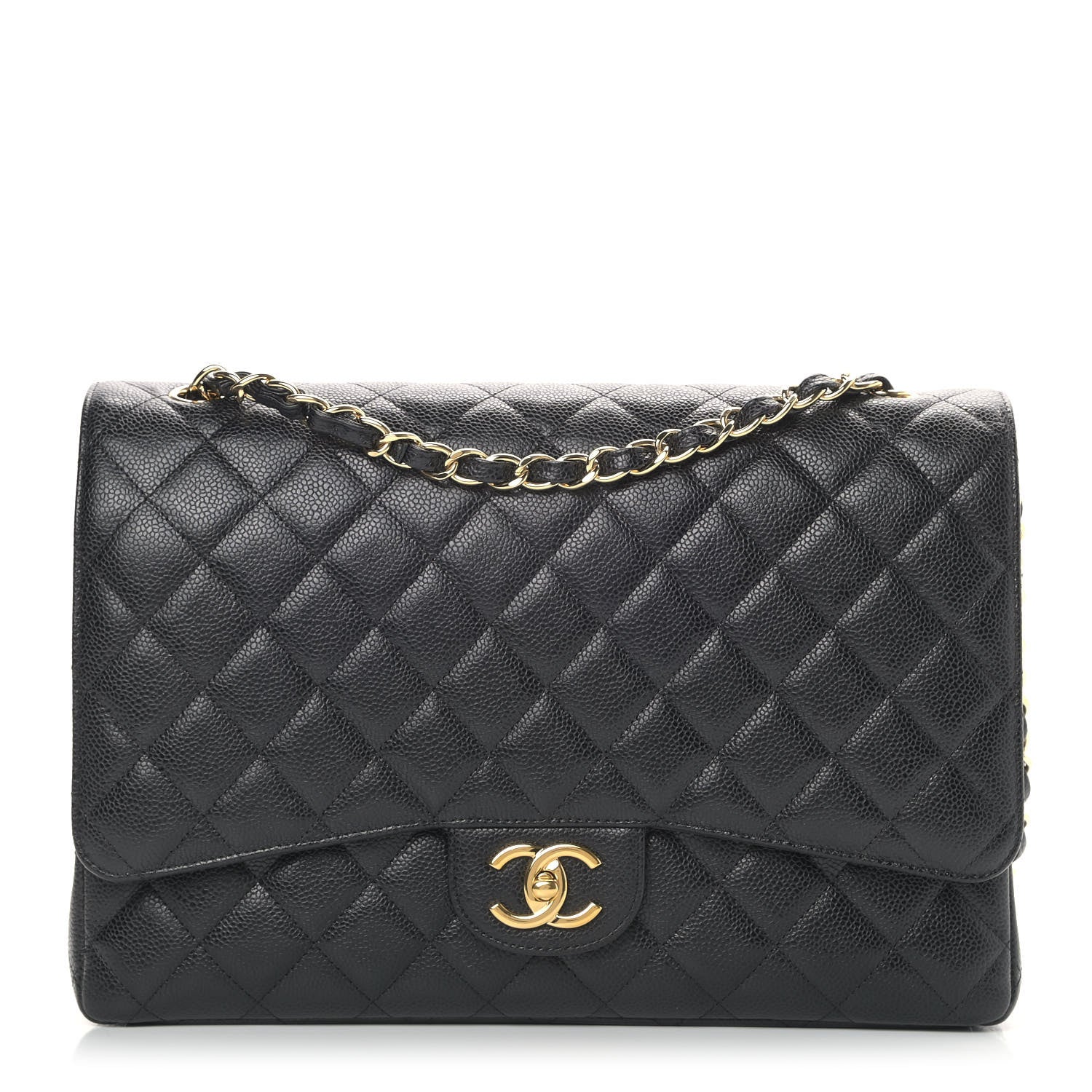 Chanel Caviar Quilted Maxi Double Flap Black 1 of 12