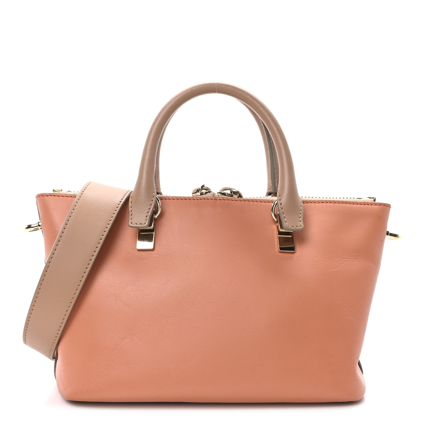 Smooth Calfskin Mini Baylee Tote Pink Nude