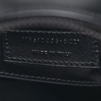 Saint Laurent Calfskin Matelasse Chevron Round Vinyle Camera Bag Black 7 of 9