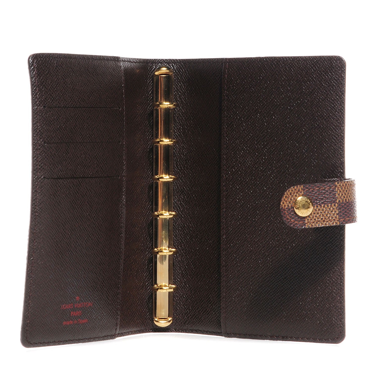 Louis Vuitton Damier Ebene Small Ring Agenda Cover 5 of 7