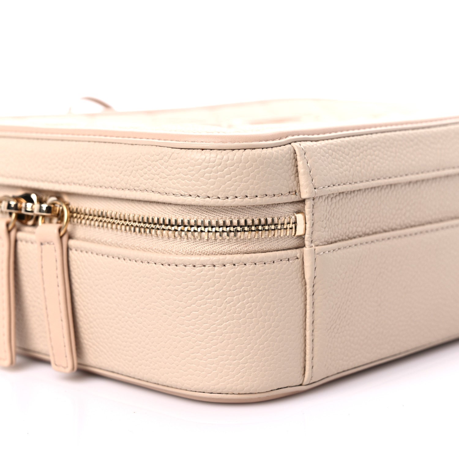 Chanel Caviar Quilted Medium CC Filigree Vanity Case Beige 8 of 12