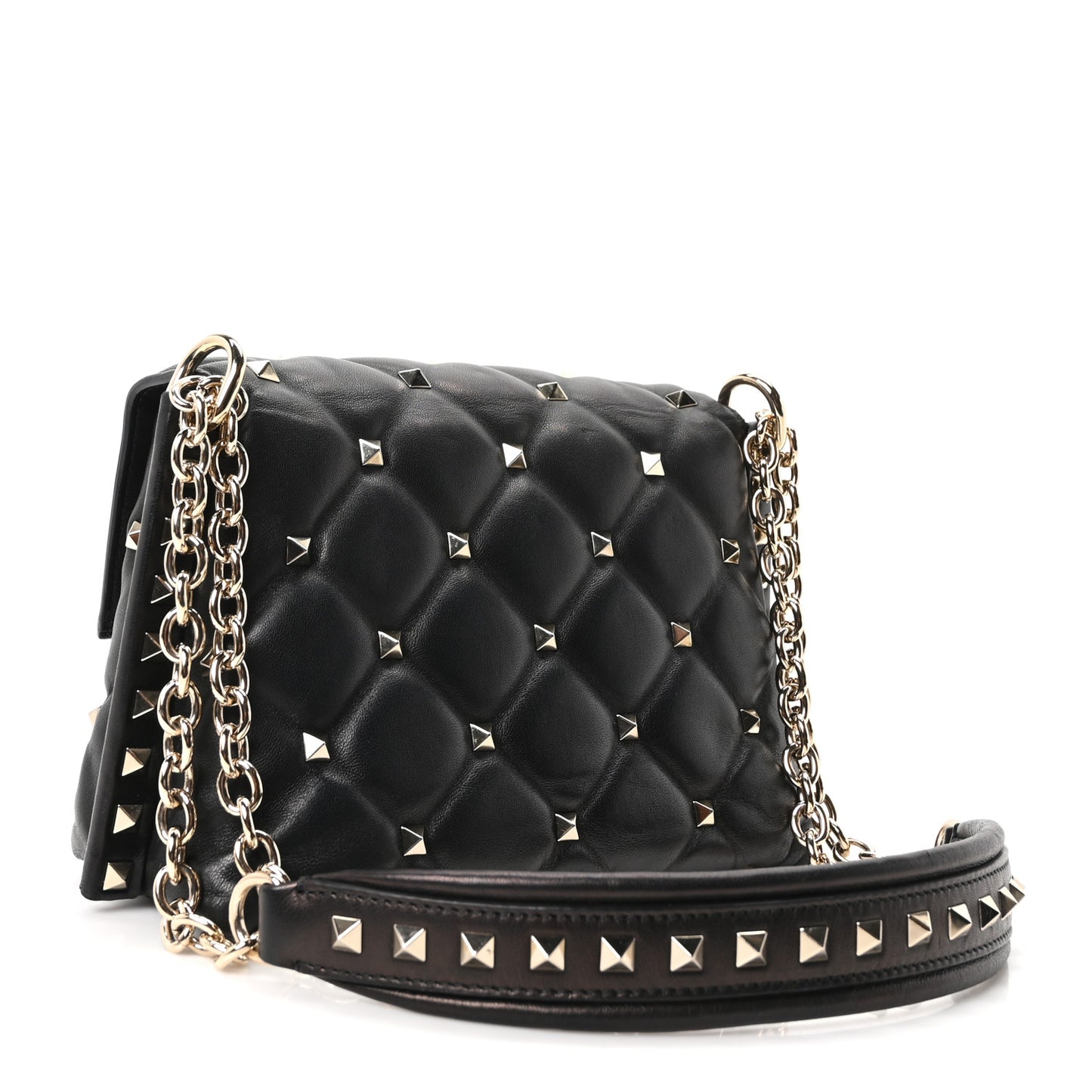 Nappa Small Candystud Crossbody Black