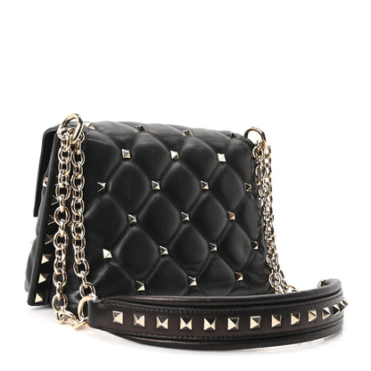 Valentino Garavani Nappa Small Candystud Crossbody Black 3 of 9