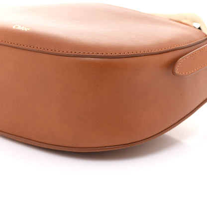 Chloe Small Grain Calfskin Kiss Bag Brown 10 of 11