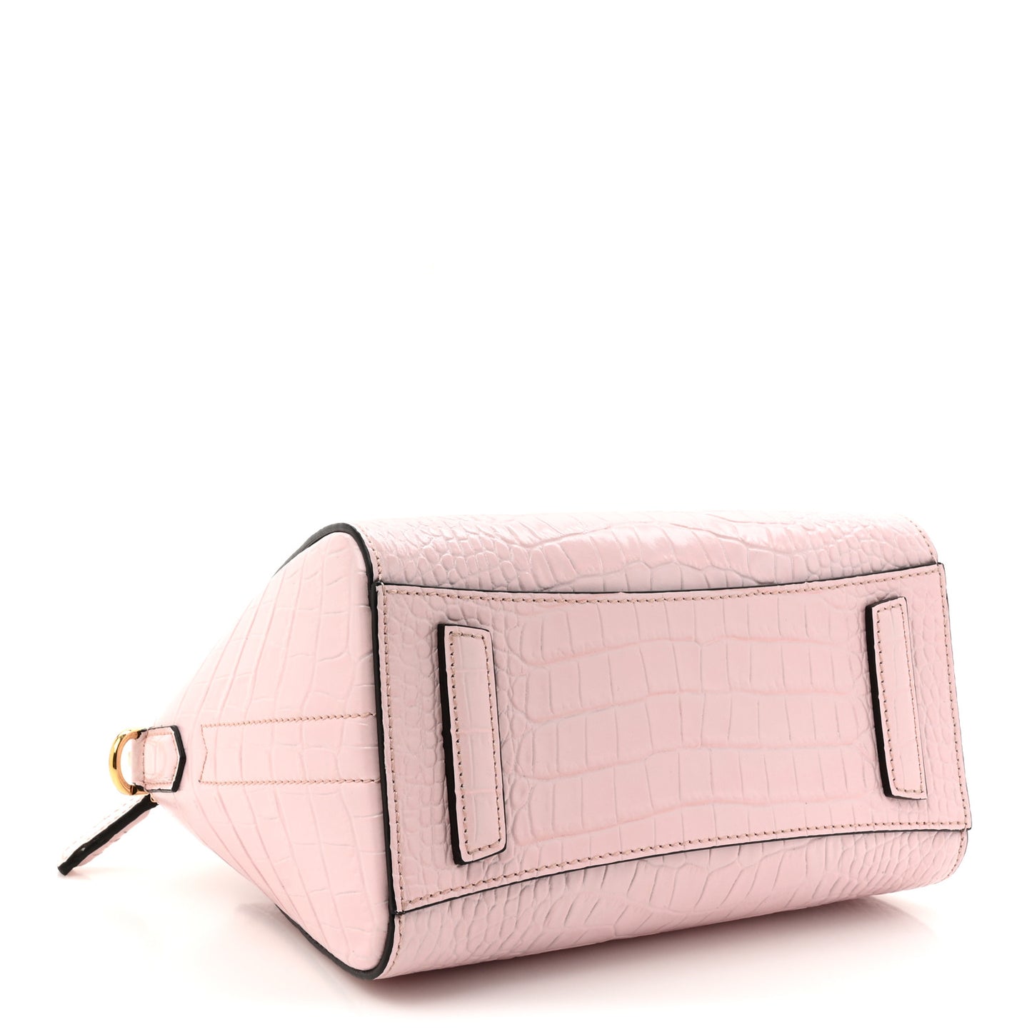 Calfskin Crocodile Embossed Mini Antigona Pink