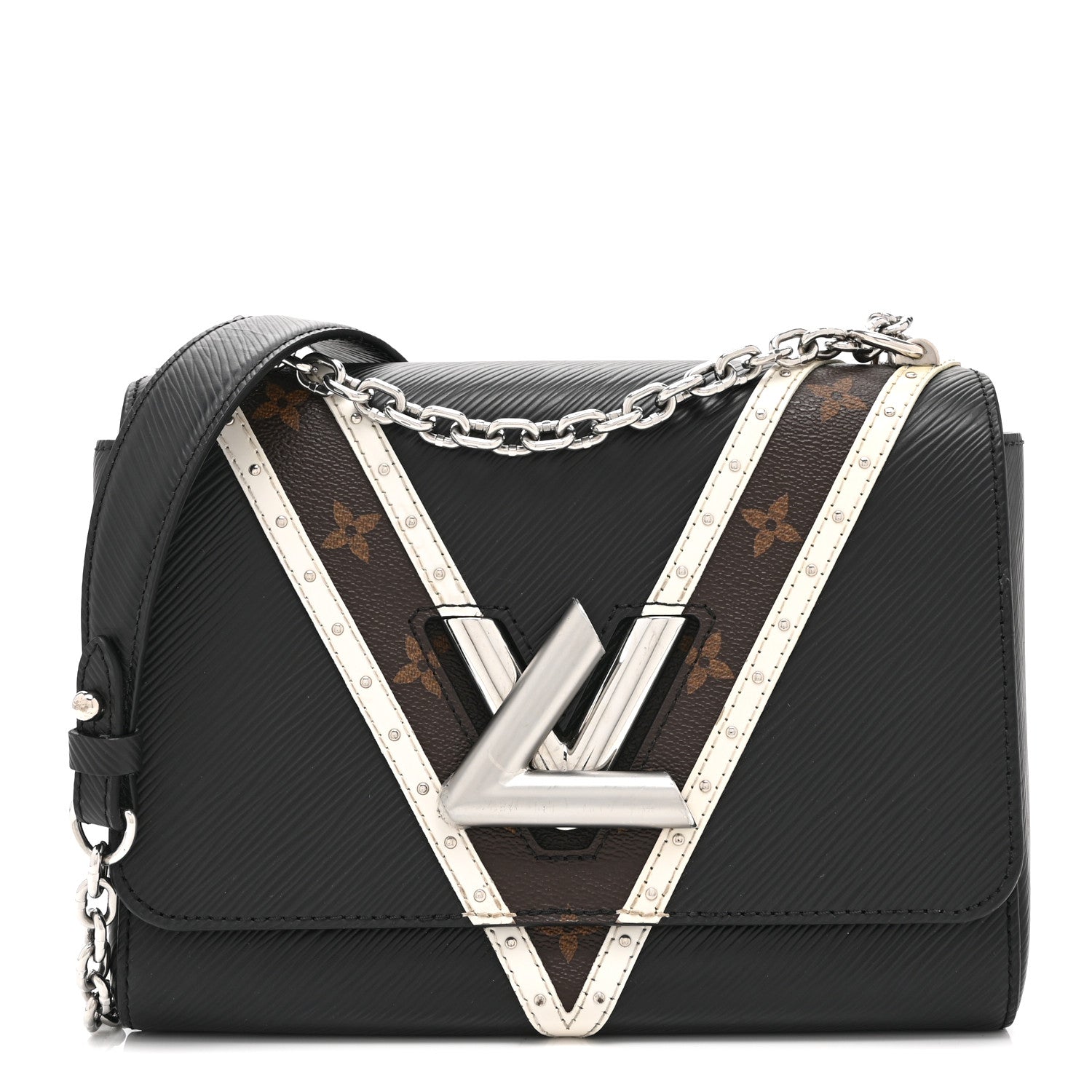 Louis Vuitton Epi Monogram Twist Shoulder Bag MM Black 1 of 11