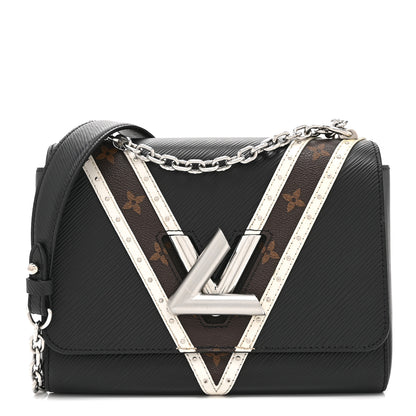 Louis Vuitton Epi Monogram Twist Shoulder Bag MM Black 1 of 11
