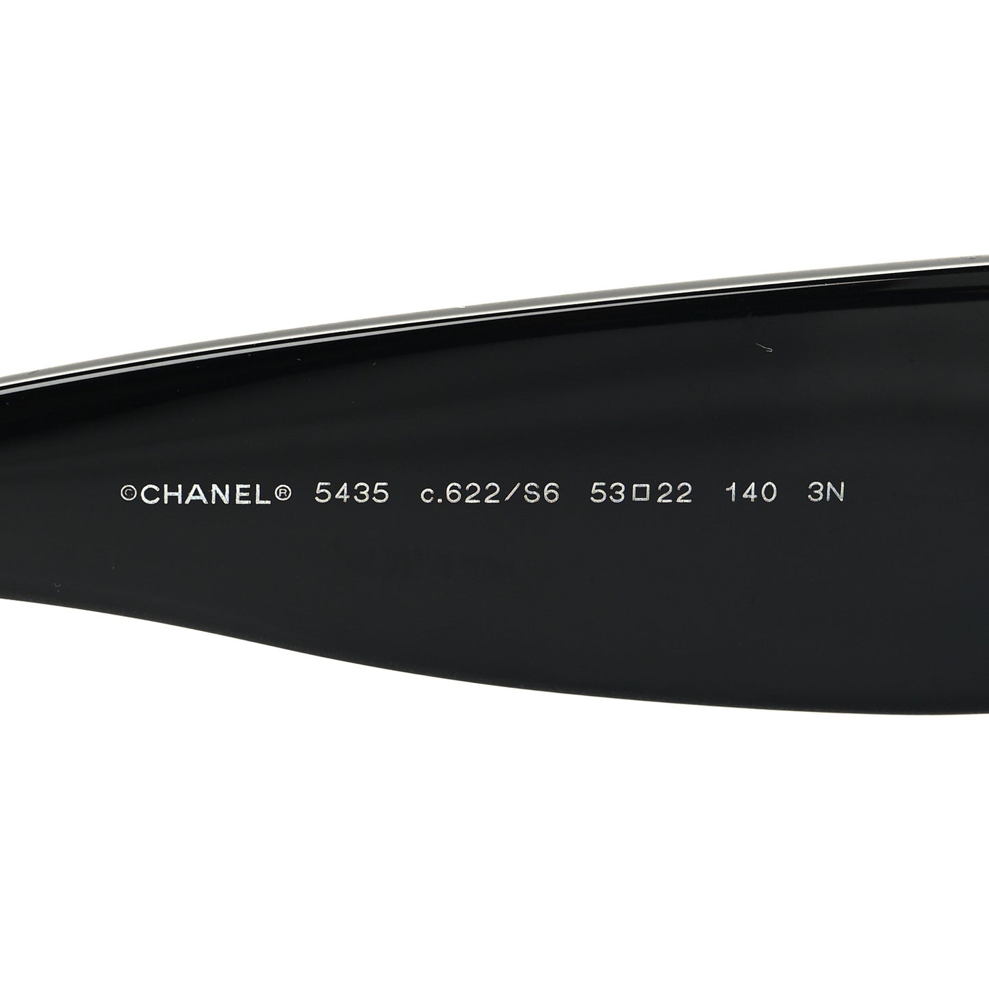 Acetate Rectangle Sunglasses 5435 Black