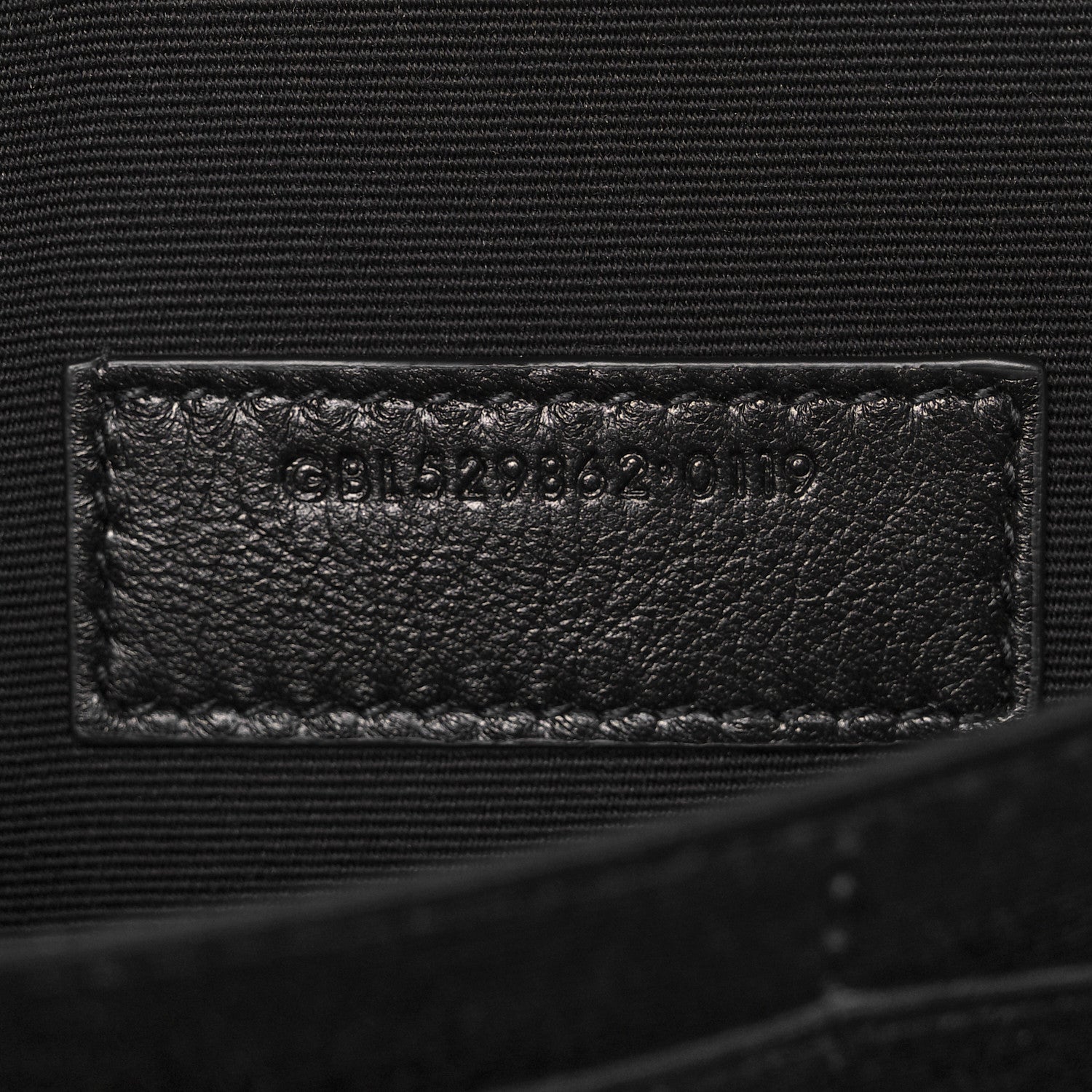 Saint Laurent Calfskin Crocodile Embossed Monogram iPad Case Black 7 of 10
