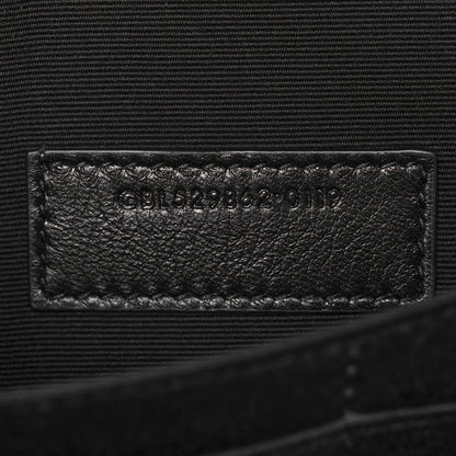 Saint Laurent Calfskin Crocodile Embossed Monogram iPad Case Black 7 of 10