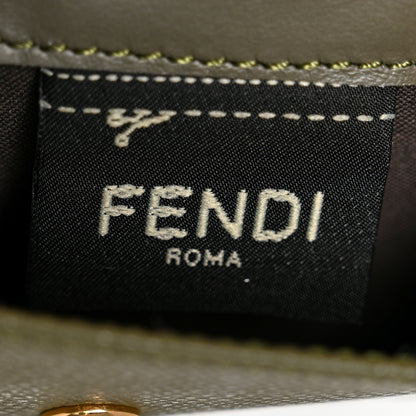 Fendi Vitello Cruise F is Fendi Micro Tri-Fold Envelope Wallet Asparago 8 of 11
