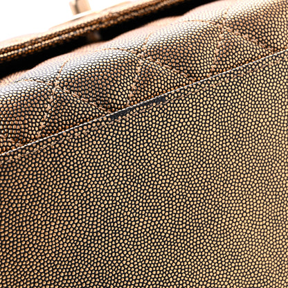 Chanel Metallic Caviar Quilted Small Coco Handle Flap Gold 11 of 13