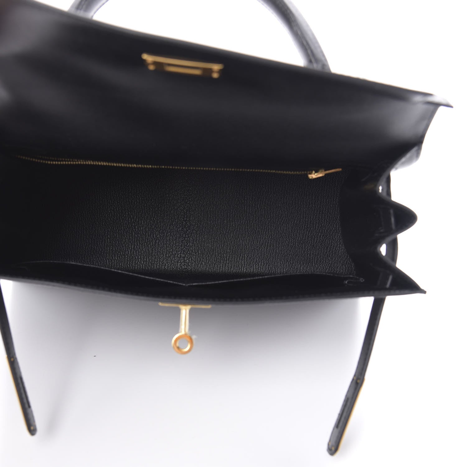 Hermes Tadelakt Kelly Sellier 28 Black 5 of 11