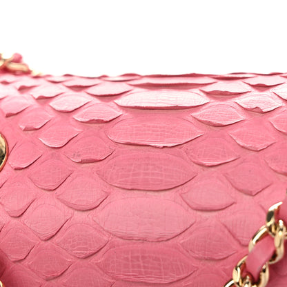Chanel Snakeskin Small Braided Chic Flap Pink 11 of 11