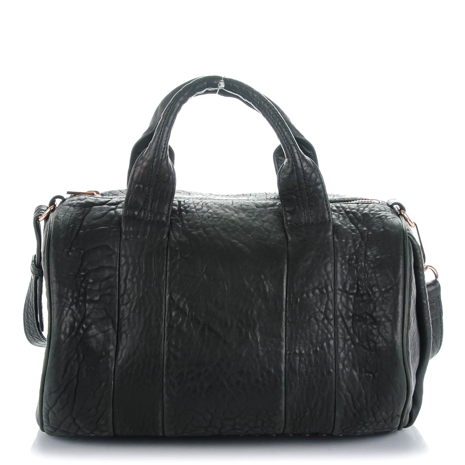 Alexander Wang Pebbled Lambskin Rocco Black Rose Gold Hardware 1 of 7