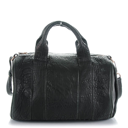 Alexander Wang Pebbled Lambskin Rocco Black Rose Gold Hardware 1 of 7