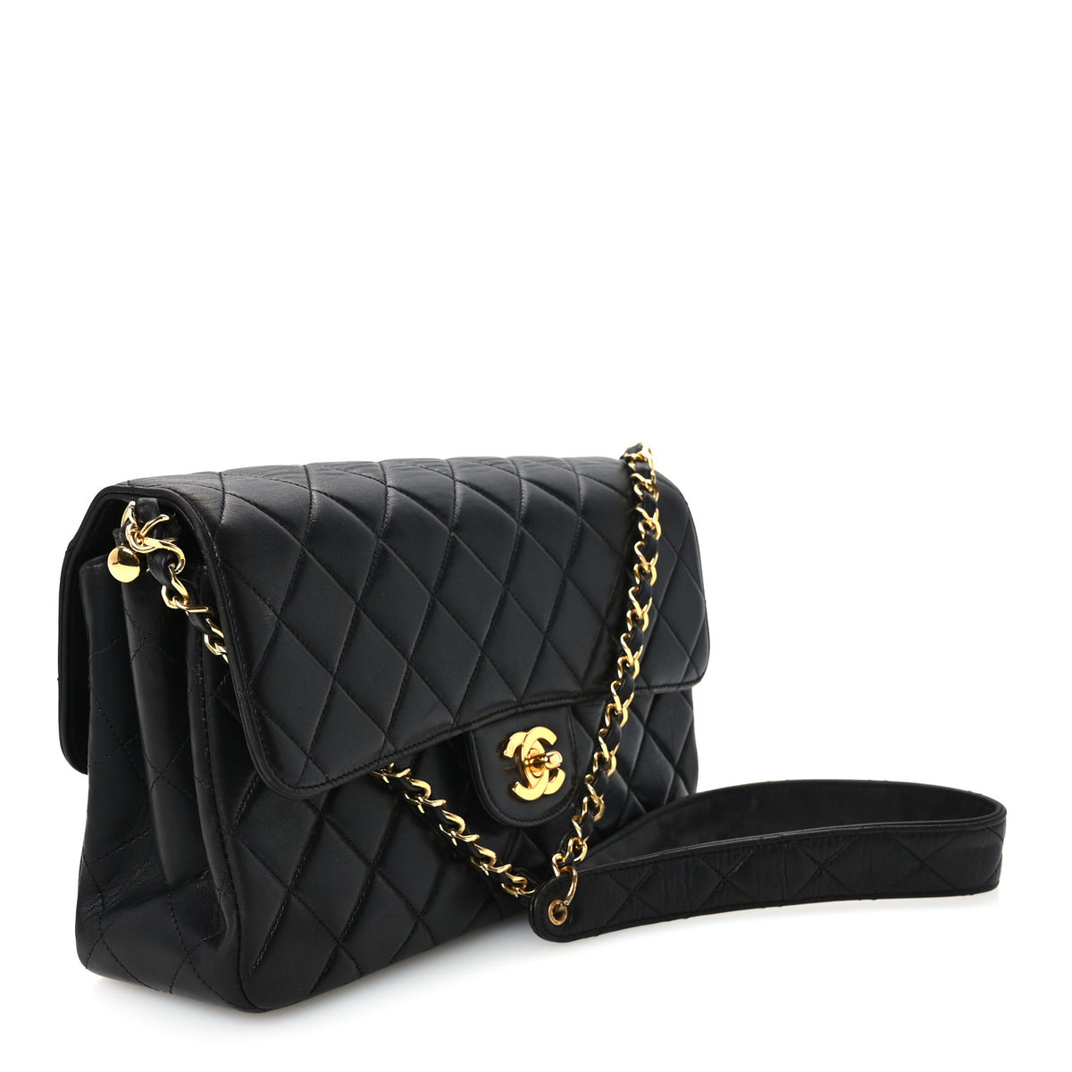 Chanel Lambskin Quilted Medium Double Sided Flap Black 3 of 12