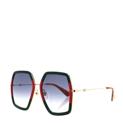 Gucci Square Frame Web GG0106S Sunglasses Tortoise 1 of 7