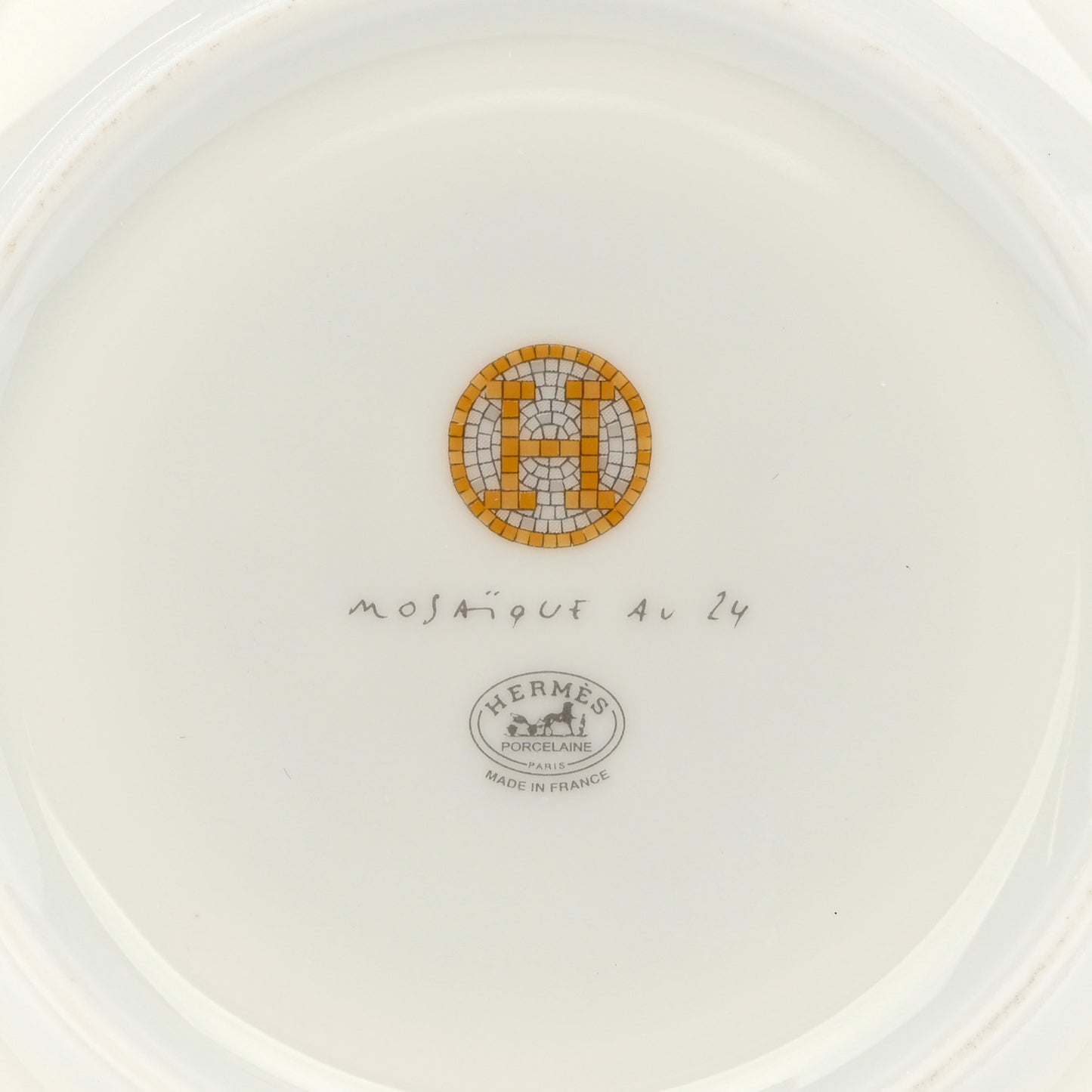 Porcelain Mosaique Au 24 Platine Soup Plate