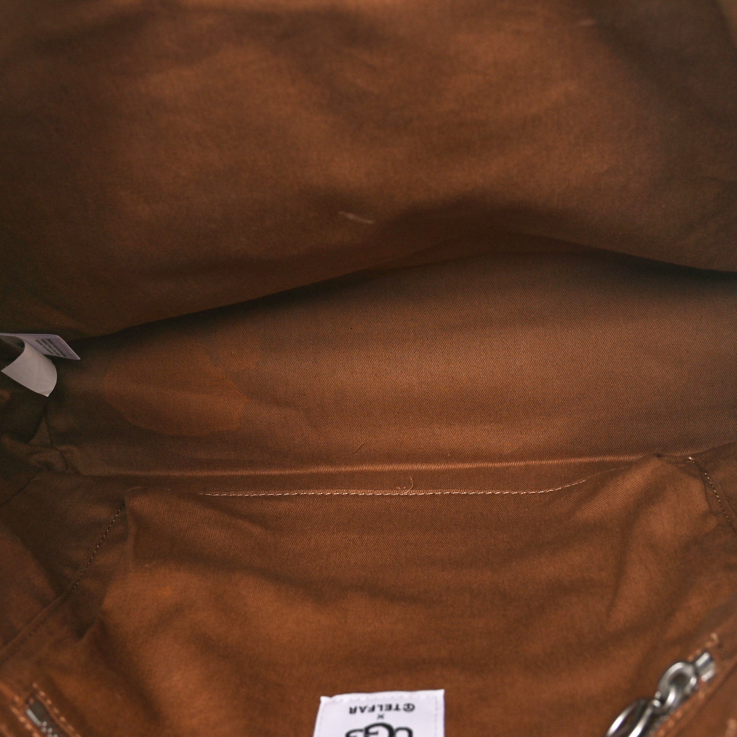 X UGG Suede Shearling Medium Shopping Bag Natural