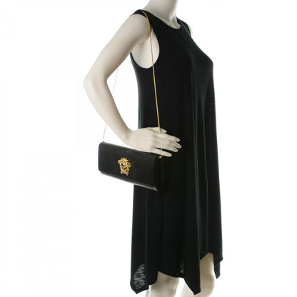Versace Lizard Palazzo Medusa Evening Clutch Black 2 of 7