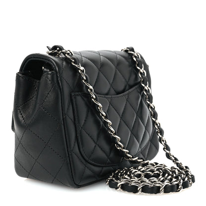 Chanel Lambskin Quilted Mini Square Flap Black 3 of 11