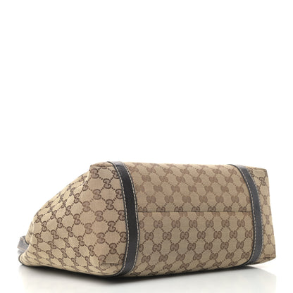 Gucci Monogram Medium New Ladies Web Tote Ebony 3 of 6