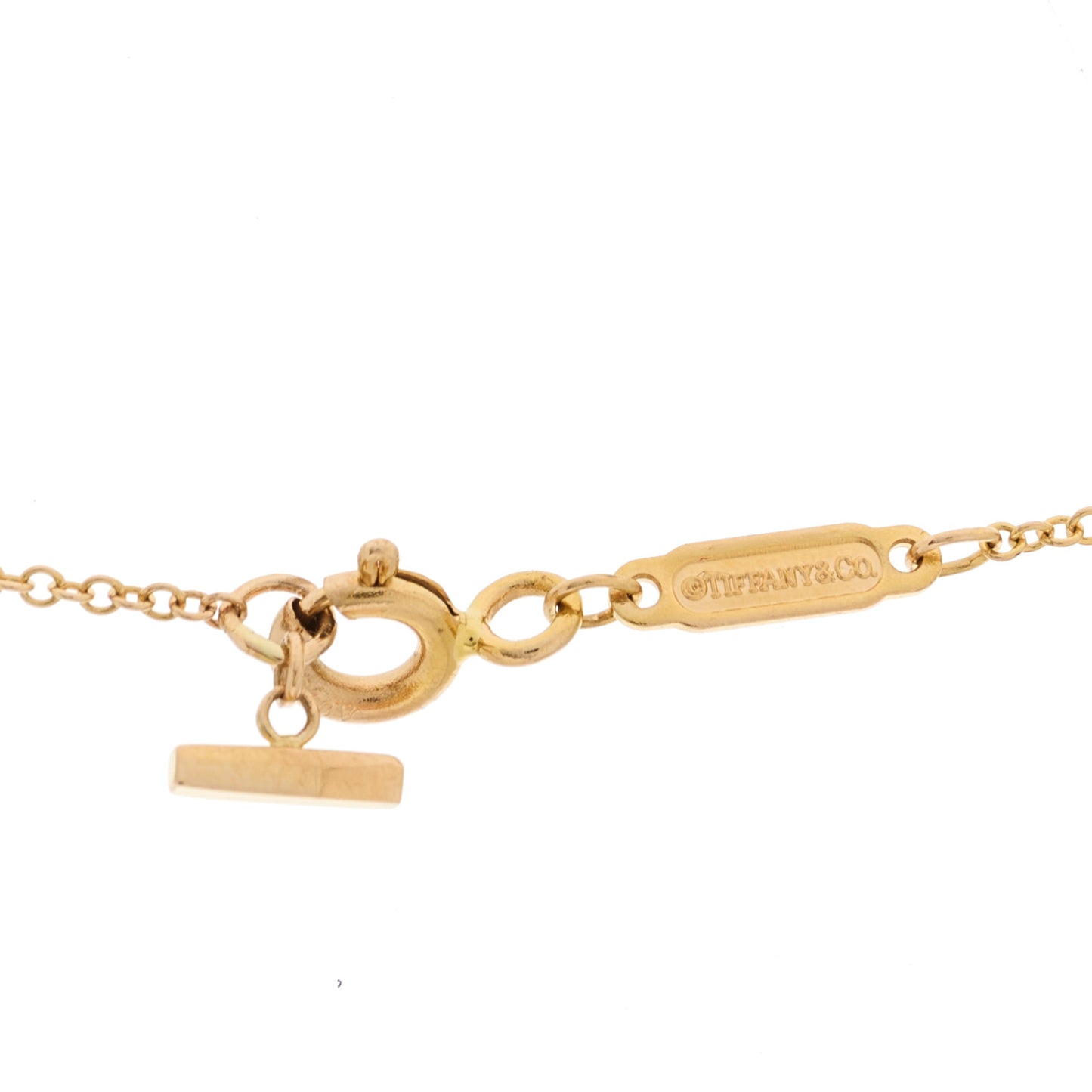 18K Rose Gold T Smile Pendant Necklace