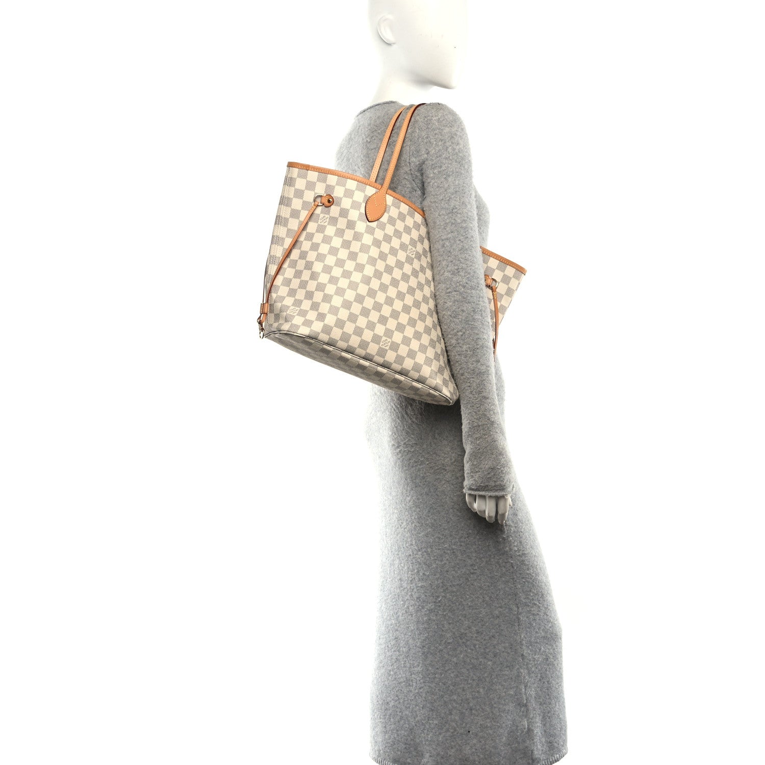 Louis Vuitton Damier Azur Neverfull MM 2 of 9
