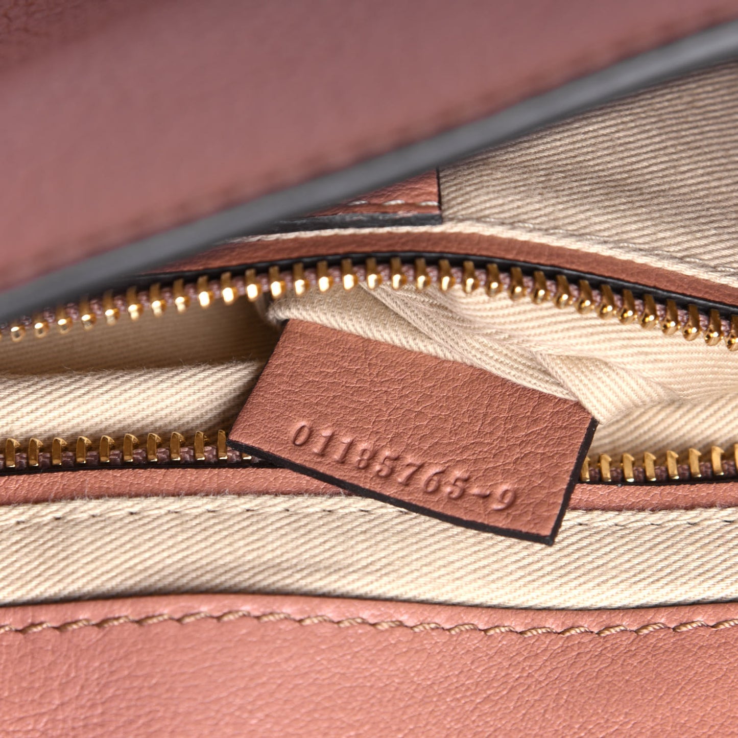 Suede Calfskin Small Faye Backpack Nougat
