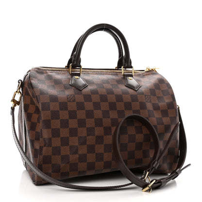 Louis Vuitton Damier Ebene Speedy Bandouliere 30 3 of 10