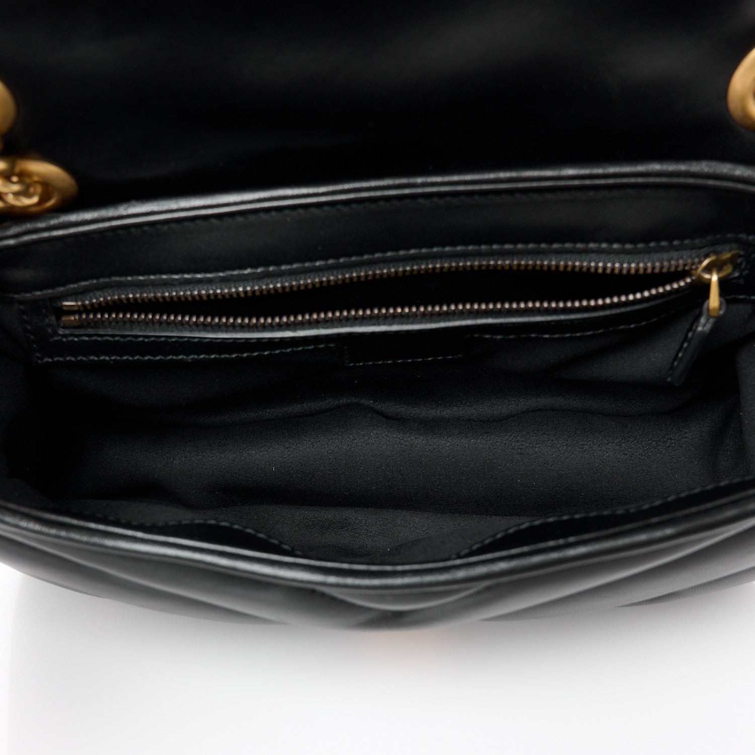 Gucci Nappa Matelasse Double G Studs Small Torchon GG Marmont Shoulder Bag Black 5 of 11