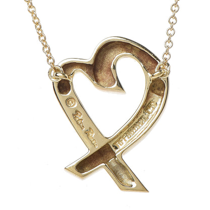 Tiffany 18K Yellow Gold Paloma Picasso Loving Heart Necklace 5 of 7