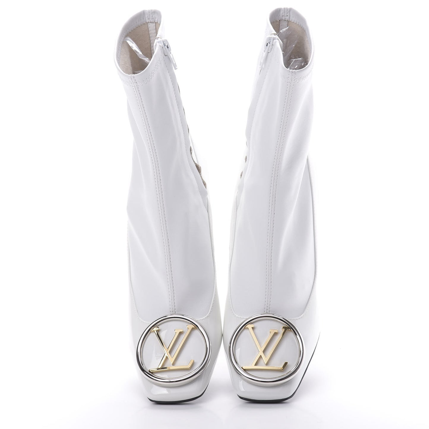 Patent Madeleine Ankle Boots 36 White