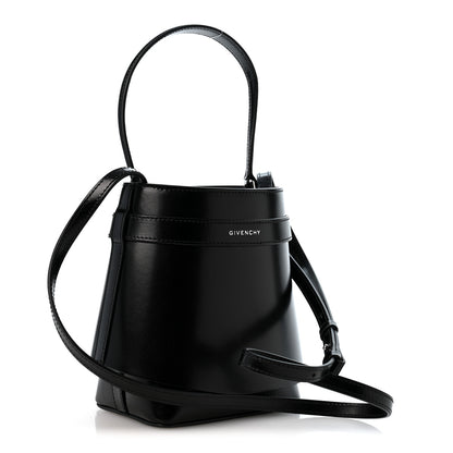 Givenchy Box Calfskin Shark Lock Bucket Bag Black 3 of 10